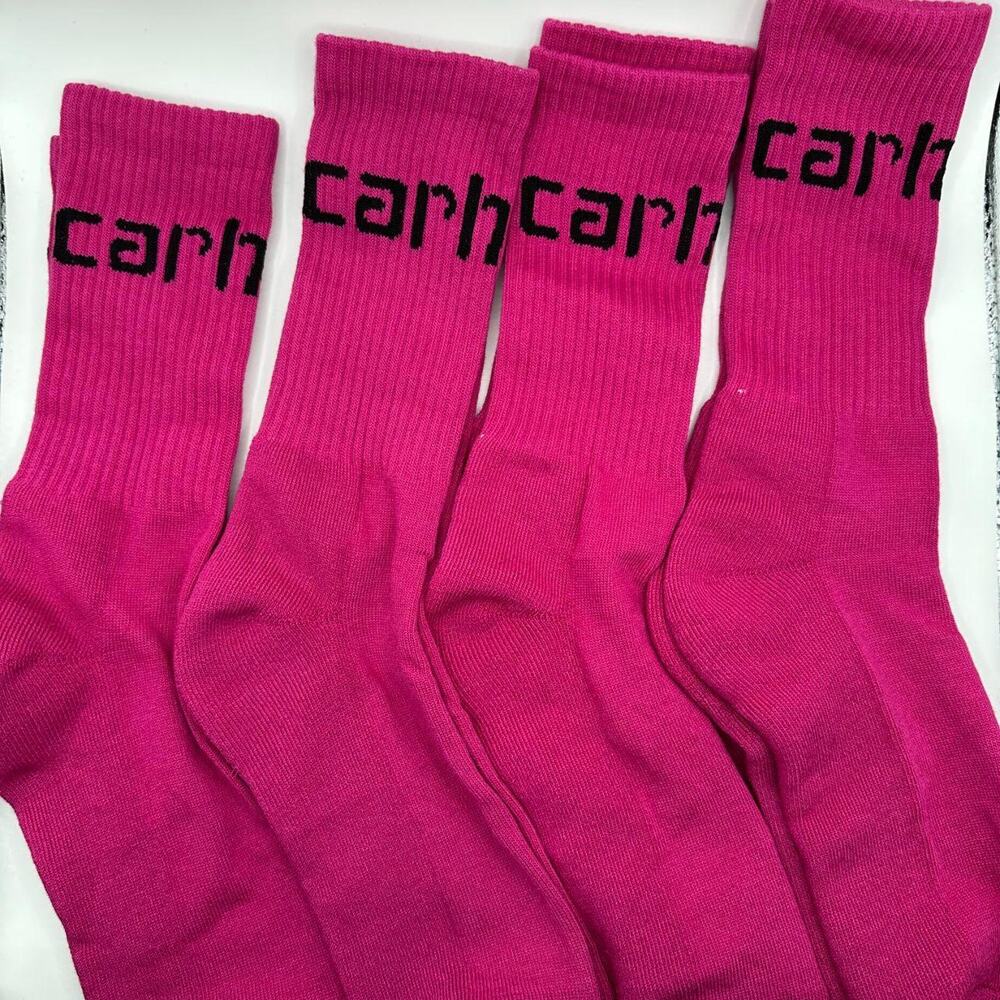 4 pairs Carhartt Socks Pink Magenta